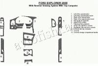Декоративные накладки салона Ford Explorer 2000-2000 с Reverse Sensing система, полный набор, 4 двери, с Trip Computer
