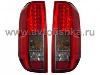 Nissan Navara (05-12) фонари задние светодиодные красно-тонированные, комплект 2 шт.