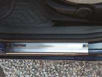 Ford Fusion (02-) накладки порогов дверных проемов из нержавеющей стали, комплект 4 шт.