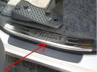 Toyota Land Cruiser Prado 150 (10-) накладки порогов дверных проемов из нержавеющей стали, комплект 4 шт.
