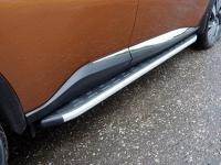 Nissan Murano (16–) Пороги алюминиевые с пластиковой накладкой 1820 мм