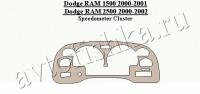 Декоративные накладки салона Dodge RAM 2000-2001 скор.ometer Cluster