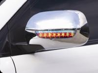 Lexus RX330, RX350, RX400H (03-) накладки на боковые зеркала хромированные, со светодиодными поворотниками, комплект 2 шт.