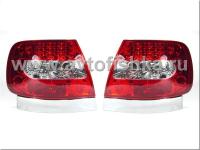 Audi A4 (94-01) седан. фонари задние светодиодные красно-белые прозрачные, комплект 2 шт.