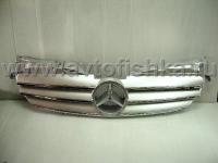 Mercedes SLK R170 (98-04) решетка радиатора 3 ламели, дизайн SL, серебристая