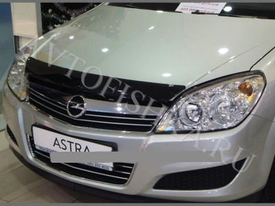 Дефлектор капота темный Opel Astra 2004-2009