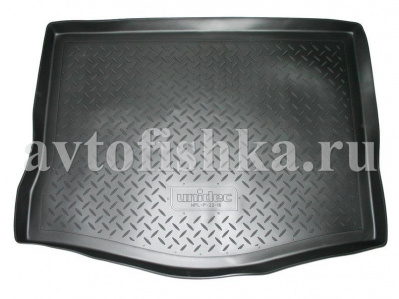 Коврик в багажник Kia Cerato хэтчбек 2004-2009 полиуретановый, черный, Norplast