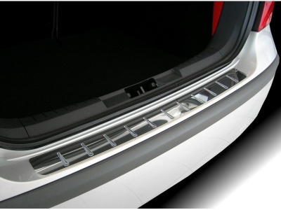 Honda City 4 (02-08) накладка на задний бампер с силиконовыми вставками, к-кт 1шт.