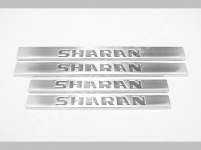 Volkswagen Sharan (1997-2011) накладки на пороги из нержавеющей стали, 4 шт.