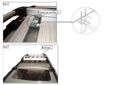 Great Wall Hover H5 рейлинги поперечные на крышу, алюминиевые, комплект 3 шт.