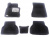 Opel Zafira (2012-) черные всесезонные 3D коврики салона с противоскользящими накладками с 3-им рядом