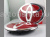 Toyota Corolla (06-10) оригинальные красные эмблемы на капот и заднюю крышку багажника, комплект 2 шт.