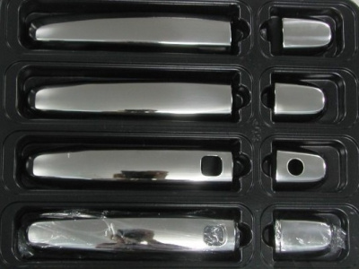 Toyota RAV4 (06-09) накладки на ручки дверей из нержавеющей стали под сенсор, комплект на 4 двери