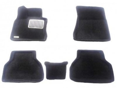 Range Rover Evoque (2011-) черные всесезонные 3D коврики салона с противоскользящими накладками