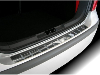 Mazda 6 (08-) 4 и 5 дверн. накладка на задний бампер с силиконовыми вставками, к-кт 2шт.