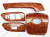 Toyota Land Cruiser Prado 150 (10-) тюнинг салона под дерево, комплект 9 предметов
