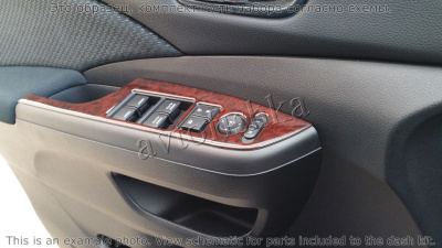 Декоративные накладки салона Honda CR-V 2012-н.в. без навигации.