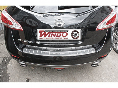 Nissan Murano (2011-) накладка заднего бампера из нержавеющей стали