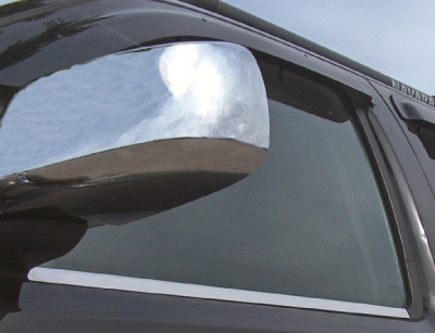 Nissan Navara; Pathfinder (05–/10–) Накладки на зеркала, нерж., 2 части