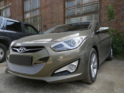 Hyundai i40 (12–15) Защита радиатора Premium, хром
