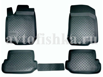 Коврики в салон Toyota Camry 2011- полиуретановые, черные, Norplast