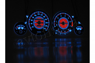 BMW E30 светодиодные шкалы (циферблаты) на панель приборов