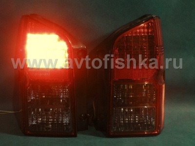 Nissan Pathfinder III (05-) фонари задние светодиодные красно-тонированные, комплект 2 шт.