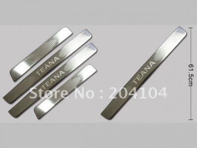 Nissan Teana (08-) накладки порогов дверных проемов из нержавеющей стали, комплект 4 шт.