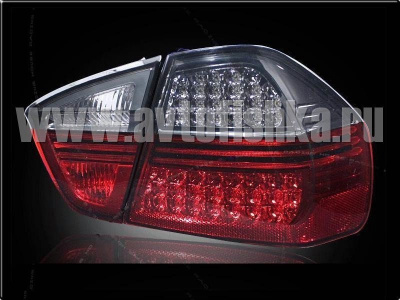 BMW 3 E90 (05-) фонари задние диодные красно-тонированные, комплект 2 шт.