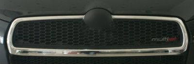 Fiat Doblo (10–14) Накладки на передний бампер, нерж., 2 части