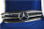 Mercedes C-class W203 (00-07) седан решетка радиатора черная со звездой, дизайн CL-class, 3 ламели.