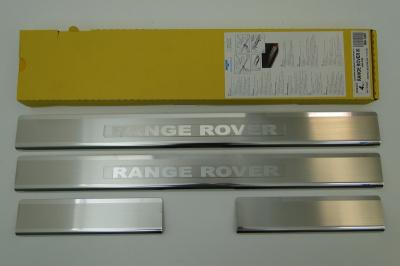 Land Rover Range Rover 3 (02-09) накладки на внутренние пороги, к-кт 4шт.