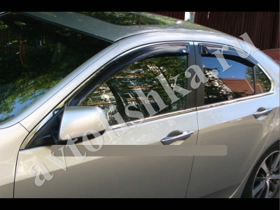 Дефлекторы боковых окон EGR 4 части темные Honda Accord 2008-2012