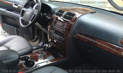 Декоративные накладки салона Subaru Impreza RS 1997-н.в. 2 двери, АКПП, полный набор, 18 элементов.