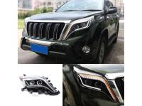 Toyota Land Cruiser Prado 150 (13-) фары с "бегущим" поворотником, дневными ходовыми огнями, линзами, под штатный корректор