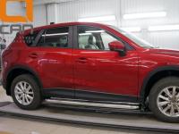 Mazda CX-5 (12–/15–) Пороги нержавеющая труба с листом C2 d 60 мм