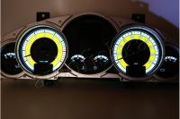 Porsche Cayenne 2002-2010 светодиодные шкалы (циферблаты) на панель приборов - дизайн 1
