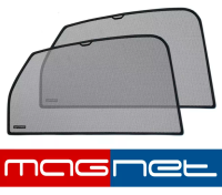 Toyota Land Cruiser Prado (2003-2009) автомобильные шторки Chiko на магнитах, задние боковые (Стандарт)