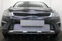Kia Rio (17–) Защита радиатора Premium, хром