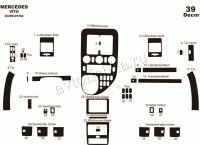 Mercedes-Benz Vito 1999-2003 декоративные накладки (отделка салона) под дерево, карбон, алюминий