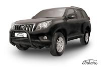 Защита передняя Arbori d76 низкая черная TOYOTA LAND CRUISER PRADO 2010-2014
