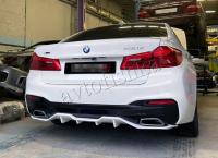 BMW 5 серия G30 Диффузор заднего бампера 4 клыка