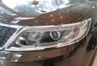 Kia Sorento (09–) Накладки на передние фары, хром