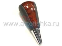 Toyota Camry V40 (06-) ручка на рычаг переключения передач АКПП, черная кожа и темное дерево.