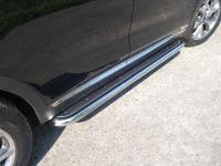 Kia Sorento (15–) Пороги с площадкой (нерж. лист) 60,3 мм