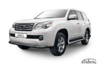 Защита переднего бампера Arbori d76 черная LEXUS GX-460 2010-2013