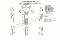 Декоративные накладки салона Hyundai Elantra 2011-н.в. полный набор, GLS Model, с подогрев сидений