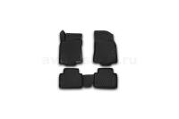 Коврики 3D в салон NISSAN X-Trail, 03/2015->, 4 шт. (полиуретан)