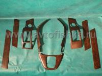 Honda CR-V (2006-) накладки панелей салона, дизайн под дерево, комплект 9 предметов.