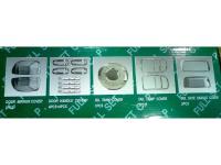 Chevrolet Tahoe, Suburban, GMC Yukon, Denali (99-06) накладки на боковые зеркала, на ручки дверей, лючок бензобака, на задние фонари, ручку задней двери, хромированные, комплект 15 предметов